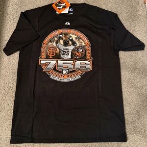 Majestic Black Barry Bonds Home Run Record Tee